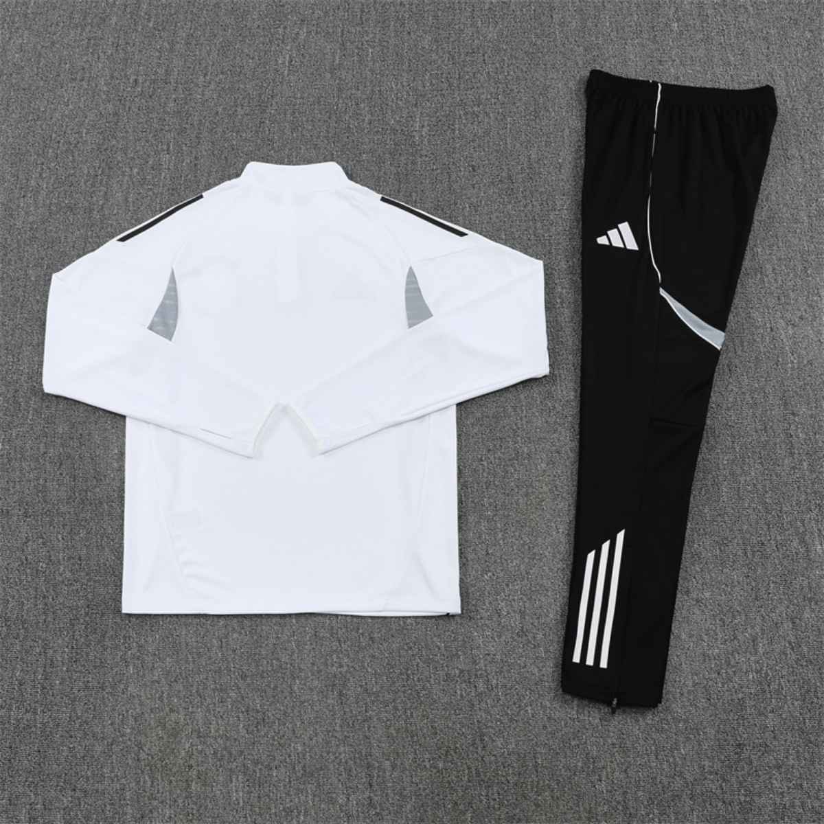 kit-treino-alemaha-2025-26-branco-preto-masculino (3) Conjunto Treino Alemanha Calça e Jaqueta Branco 2025/26 Masculina