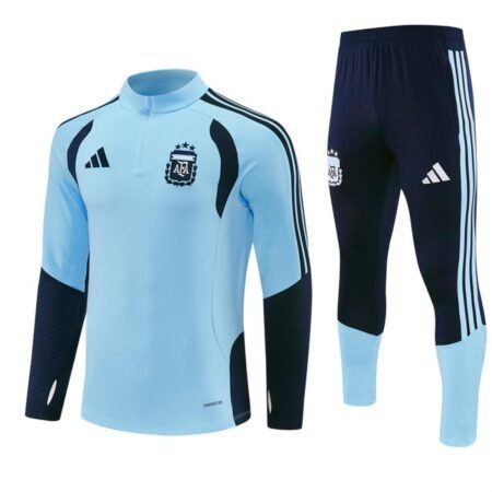 Conjunto Treino Argentina Calça e Jaqueta Azul Claro 2026/27 Masculina
