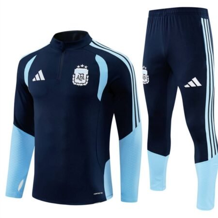 Conjunto Treino Argentina Calça e Jaqueta Azul Escuro 2026/27 Masculina
