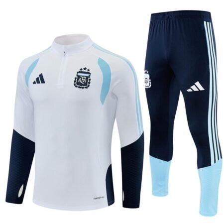 Conjunto Treino Argentina Calça e Jaqueta Branco 2026/27 Masculina