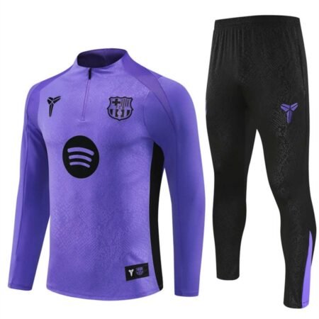 Conjunto Treino Barcelona Calça e Jaqueta Kobe Bryant 2025/26 Roxo Masculina
