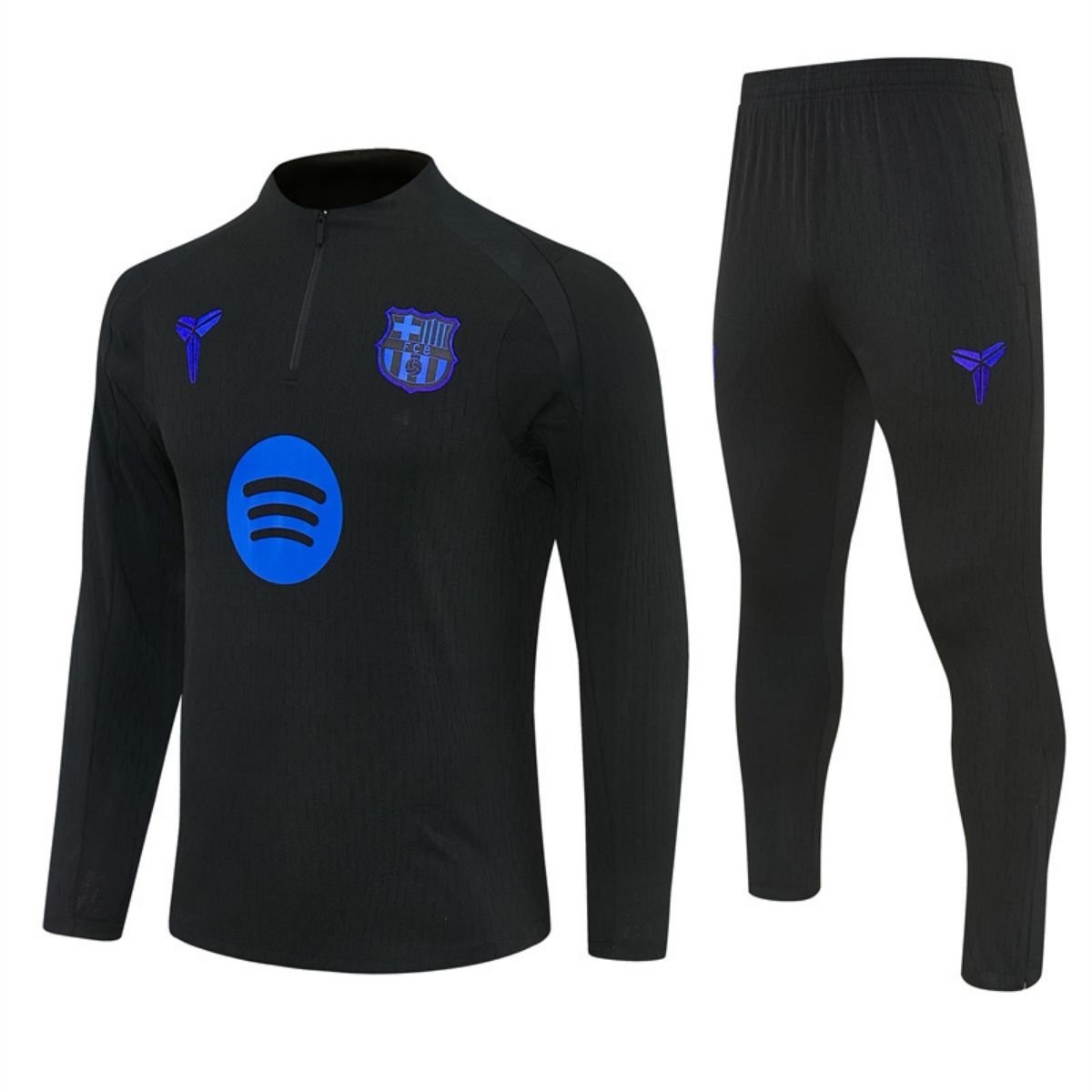 kit-treino-barcelona,-2025-26-preto-azul-masculino Conjunto Treino Barcelona Calça e Jaqueta Preto/Azul 2025/26 Jogador Masculina