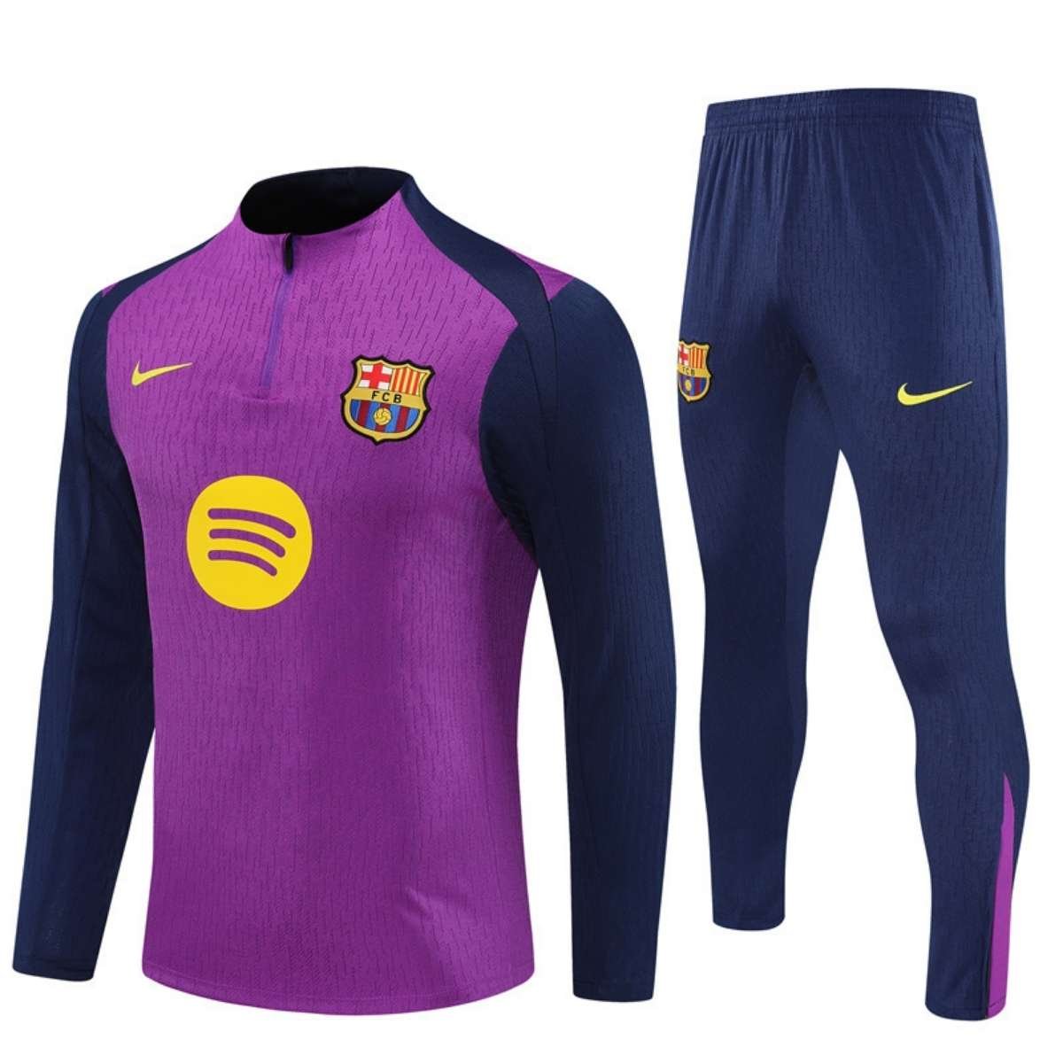 kit-treino-barcelona-2025-26-roxo-azul-masculino Conjunto Treino Barcelona Calça e Jaqueta Roxo 2025/26 Jogador Masculina