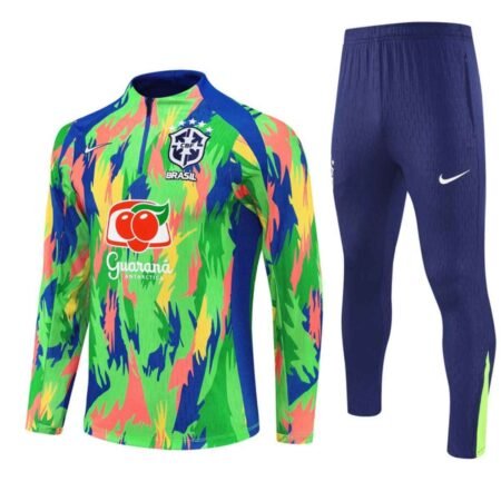 Conjunto Treino Brasil Calça e Jaqueta Verde 2025/26 Masculino