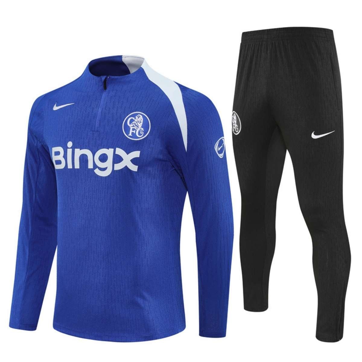kit-treino- chelsea-fc-2025-26-azul-preto-masculino Conjunto Treino Chelsea FC Calça e Jaqueta Azul 2025/26 Masculina