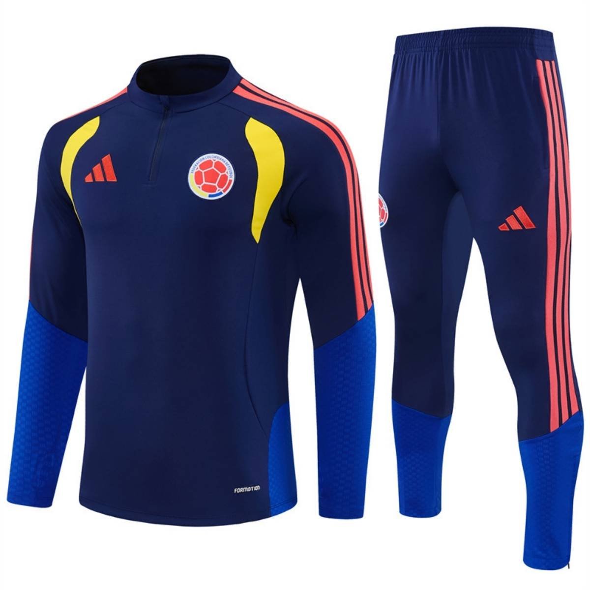 kit-treino-colombia-2026-27-azul-escuro-masculino Conjunto Treino Colômbia Calça e Jaqueta Azul Escuro 2026/27 Masculina