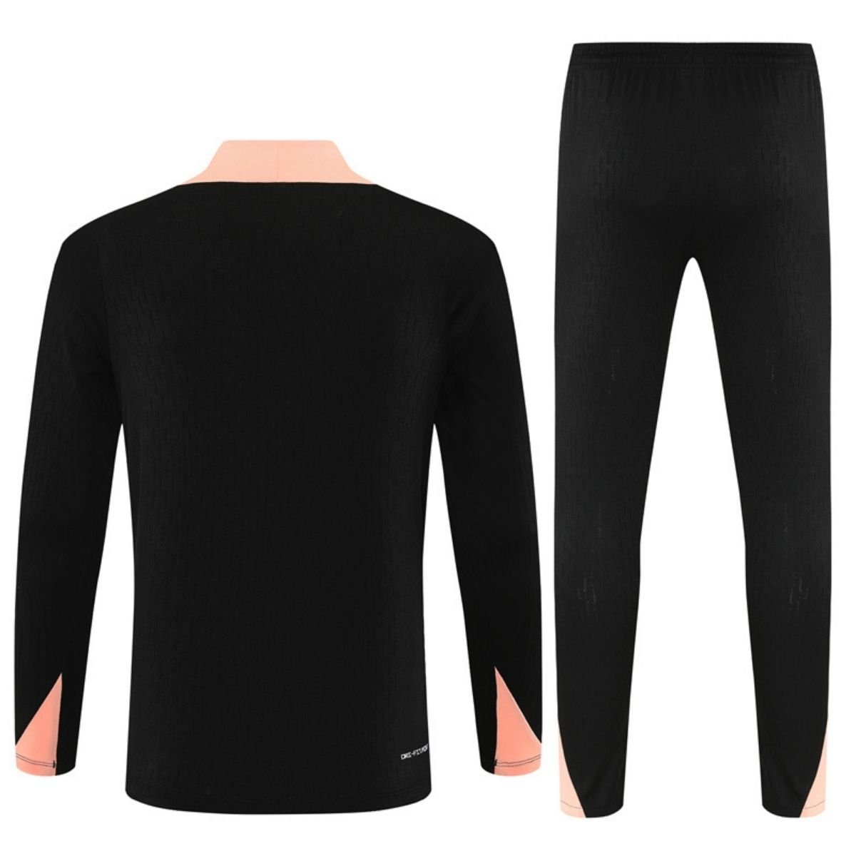 kit-treino-frança-2025-26-preto-rosa-masculino (1) Conjunto Treino França Calça e Jaqueta Preta 2025/26 Jogador
