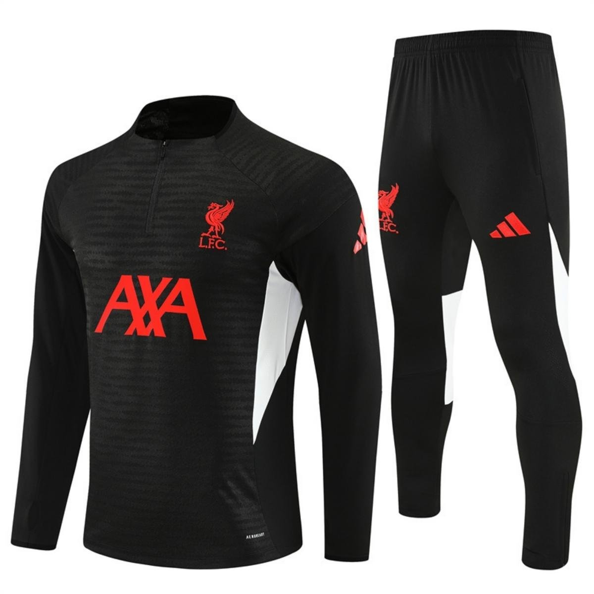 kit-treino-liverpool-fc-2025-26-preto-masculino Conjunto Treino Liverpool FC Calça e Jaqueta Preto 2025/26 Masculina