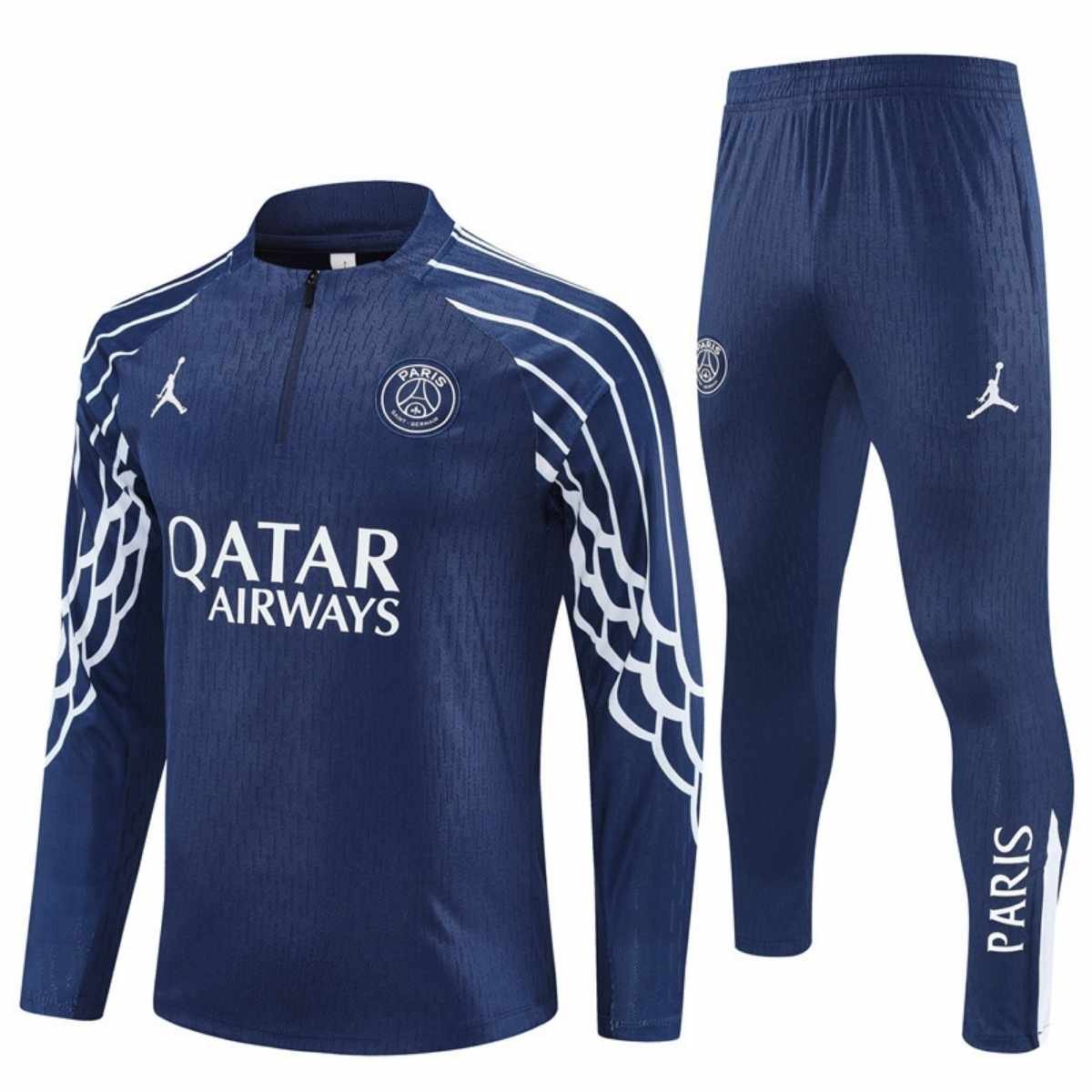 kit-treino-paris-saint-germain-2025-26-azul-escuro-masculino Conjunto Treino PSG Calça e Jaqueta Azul Jordan 2025/26 Jogador
