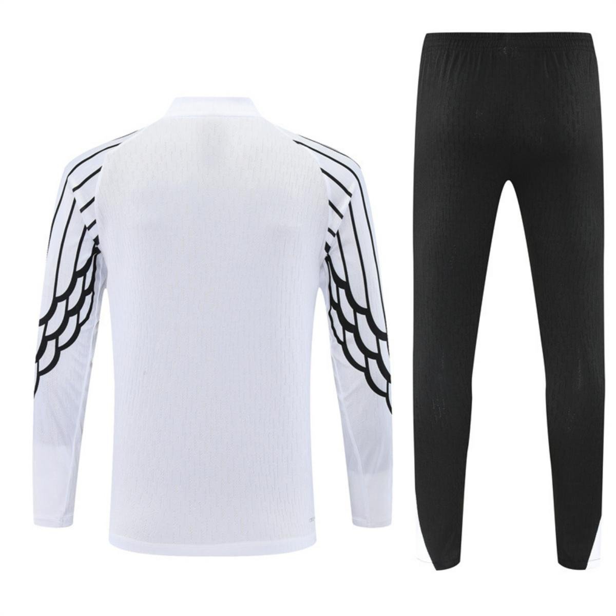 kit-treino-paris-saint-germain-2025-26-branco-preto-masculino (5) Conjunto Treino PSG Calça e Jaqueta Branca Jordan 2025/26 Jogador