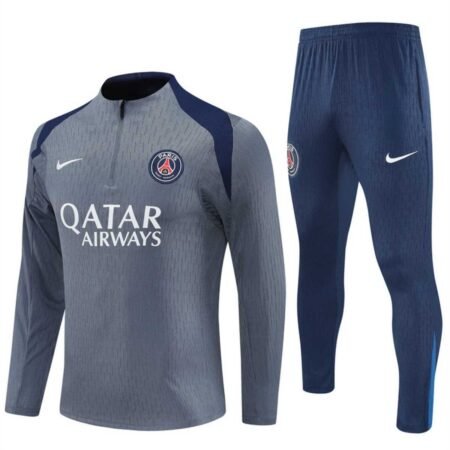 Conjunto Treino PSG Calça e Jaqueta Cinza 2025/26 Jogador
