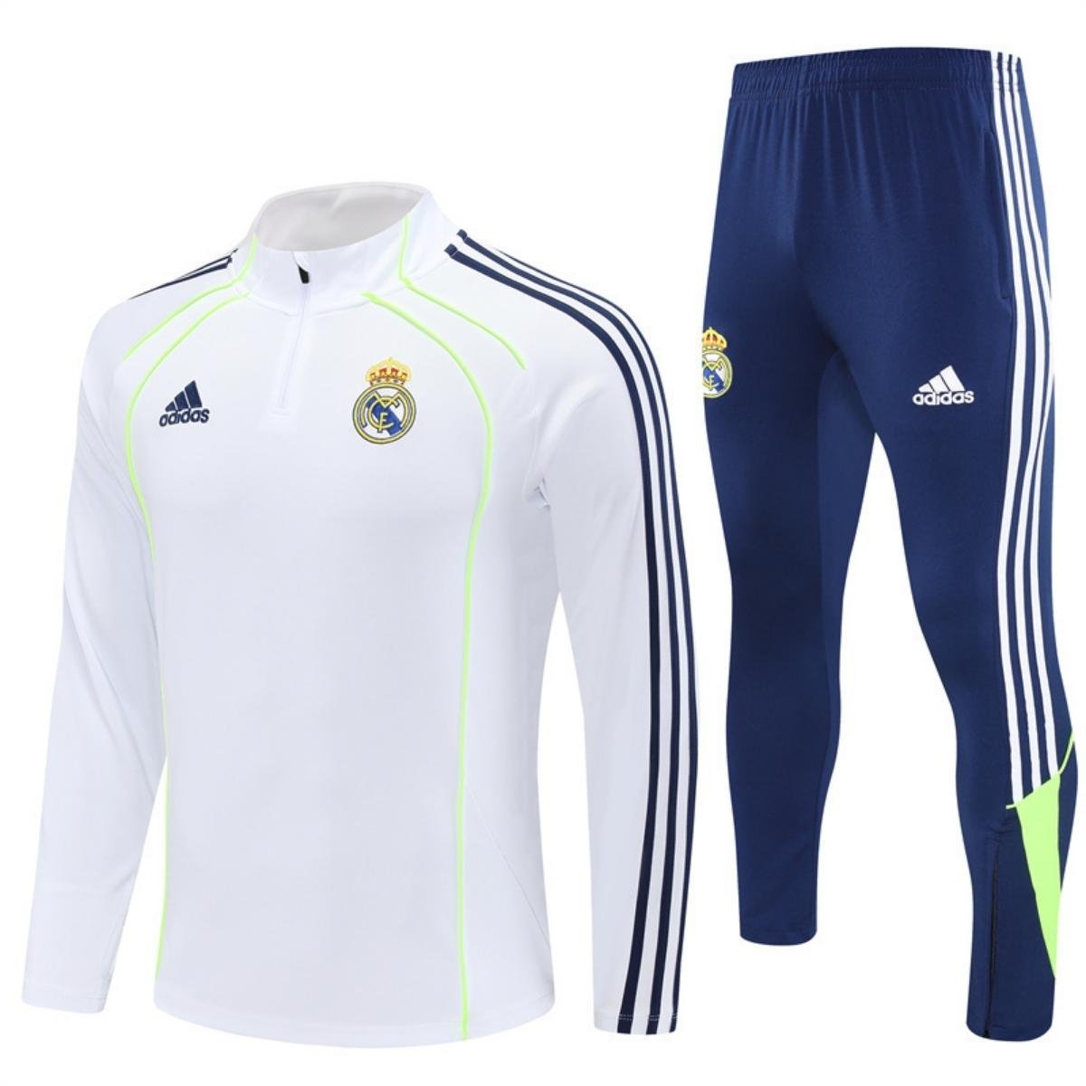 kit-treino-real-madrid-2025-26-branco-azul-masculino Conjunto Treino Real Madrid Calça e Jaqueta Azul/Branco 2025/26 Masculina