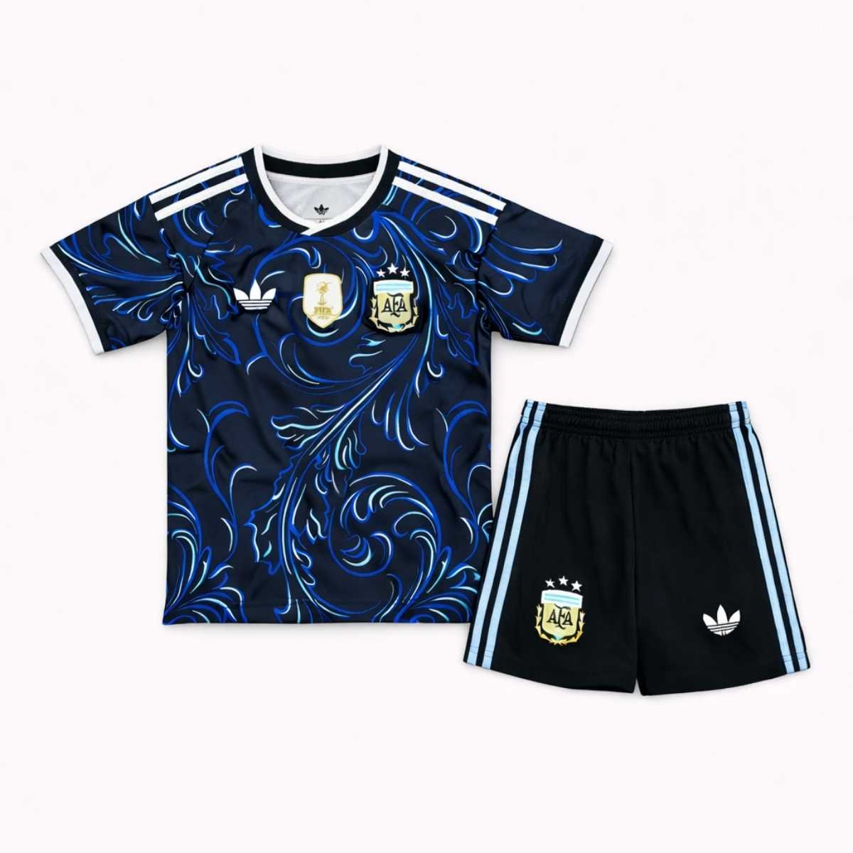 Kit-infantil-argentina-AZUL-ESCURO-2026-27-COPA-AWAY-UNISSEX Kit Infantil Argentina Azul Copa 2026/27 Away II Torcedor Unissex