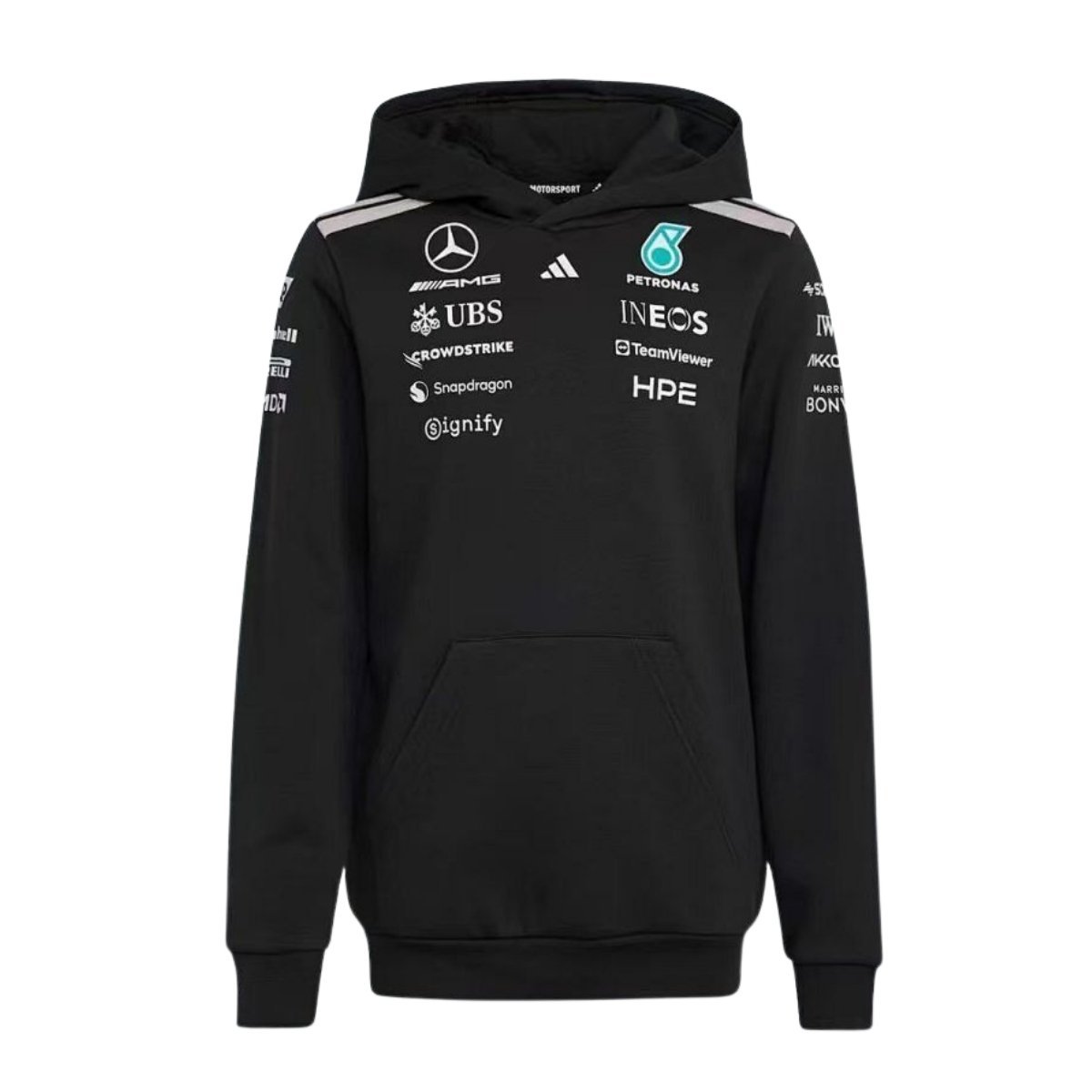 blusao-mercedes-benz-amg-team-preta-2026-27-masculina Blusão Mercedes Benz AMG F1 Team Preta 2026/27 Masculina