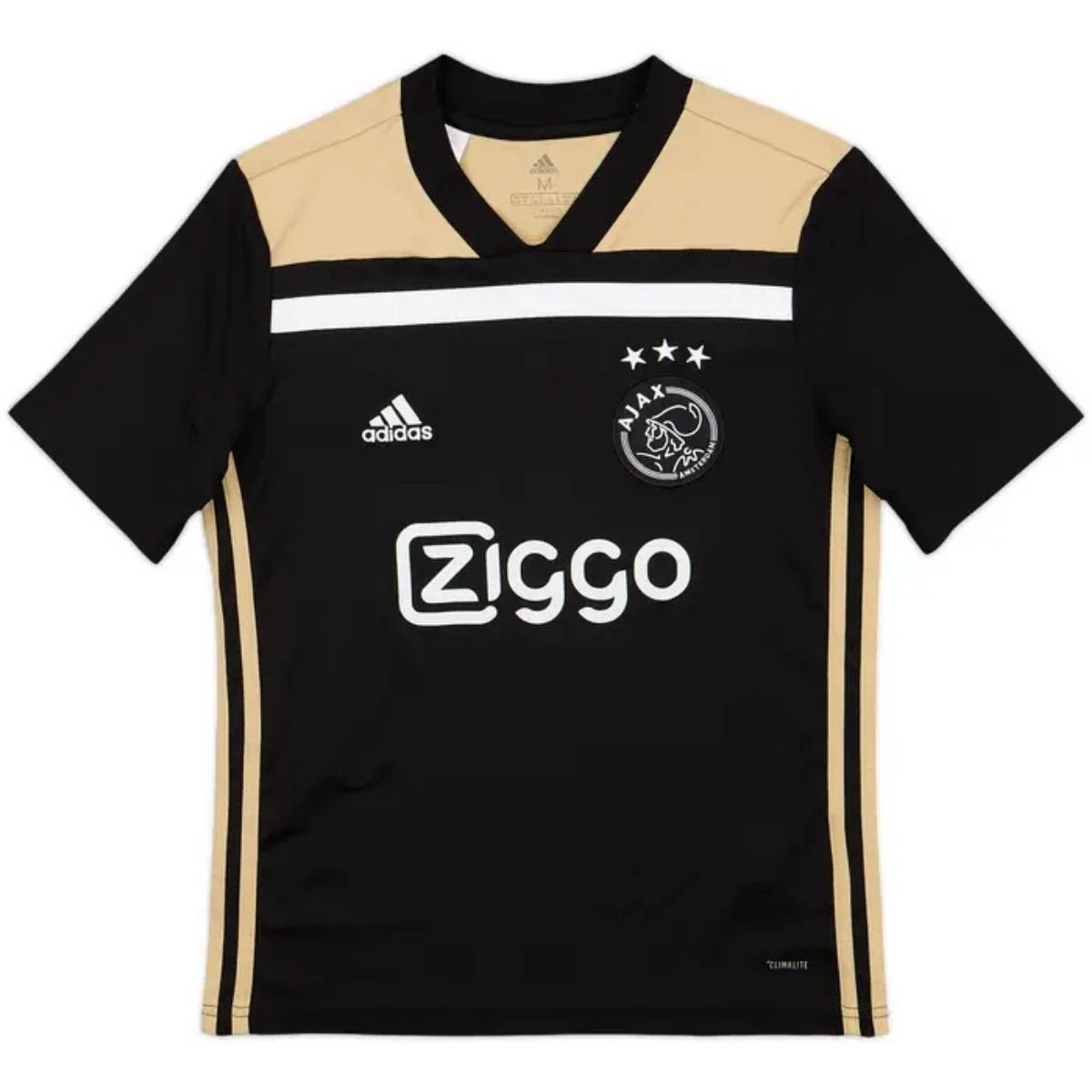 camisa-ajax-preta-2018-19-away-ii-masculina Camisa Ajax Preta 2018/19 Away II Masculina
