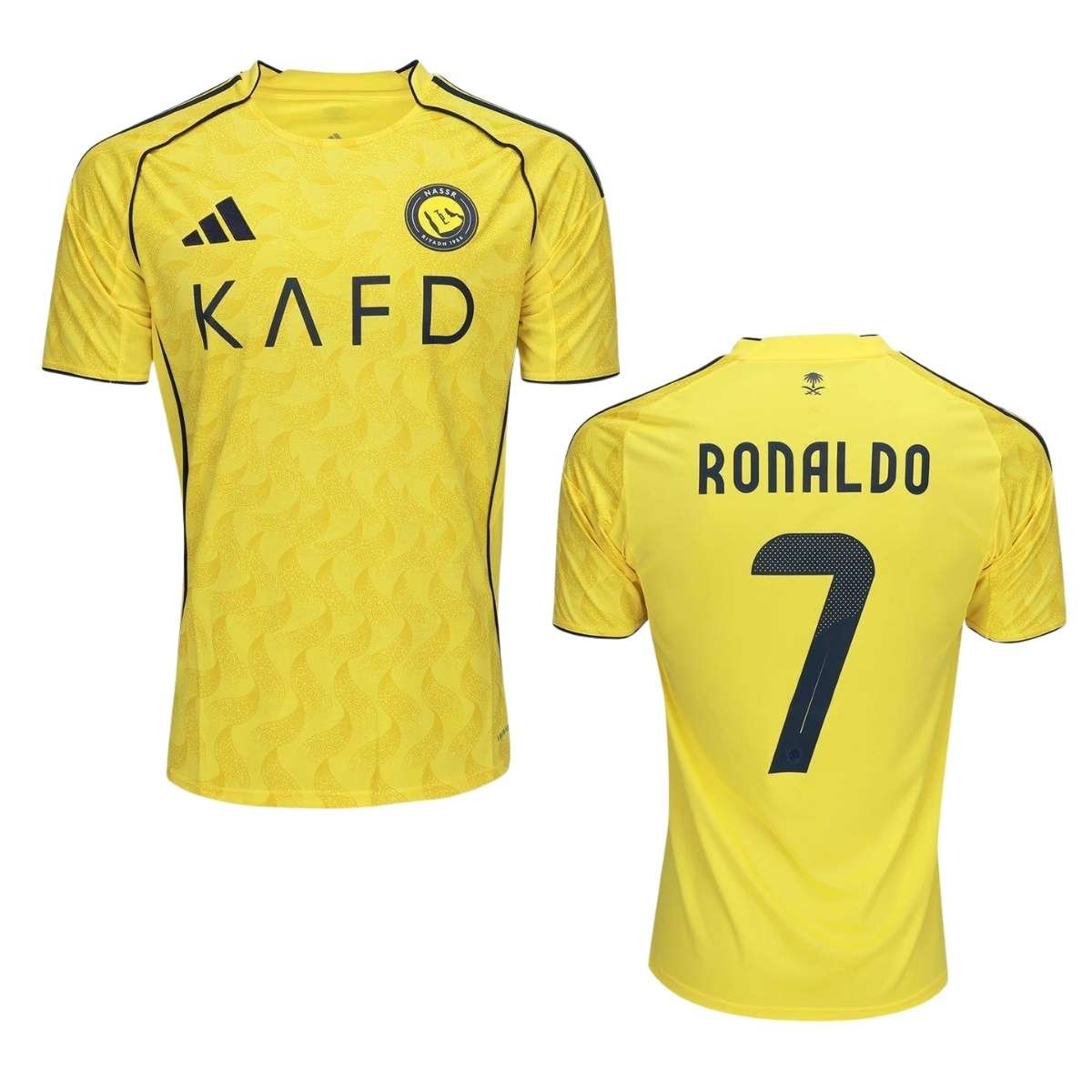 camisa-alnassr-home-2526-n-7-cristiano-ronaldo-torcedor-adidas-masculina-FBA-7822-030 Camisa Al-Nassr Amarelo CR7 #7 2026/27 Home I Masculina