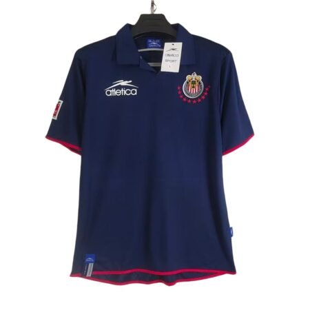Camisa Chivas Guadalajara Azul Retrô Polo Masculina