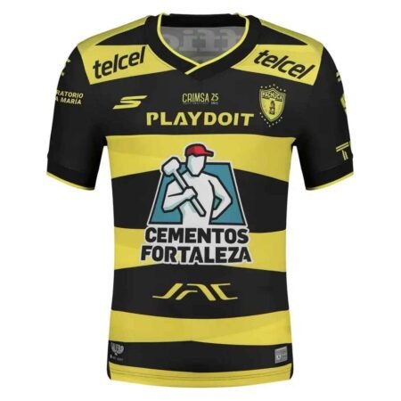Camisa CF Pachuca Amarela/Preta 2025/26 Goleiro Masculina