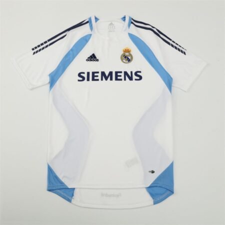 Camisa Real Madrid Branca 2005/06 Treino Siemens Masculina