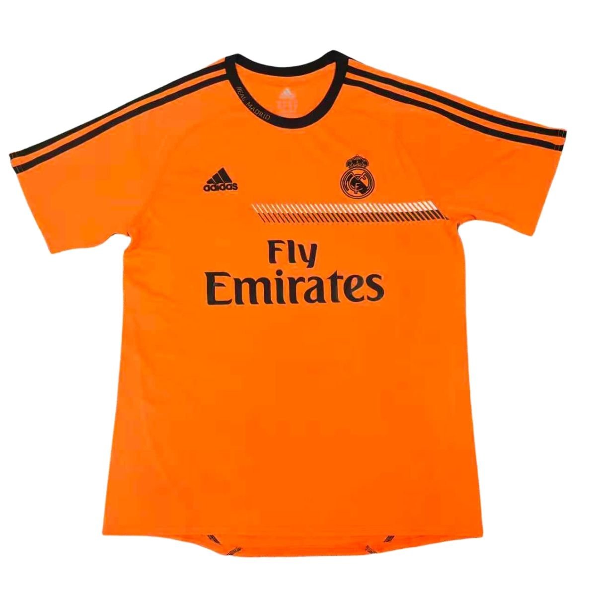 camisa-real-madrid-laranja-2013-14-treino-masculina Camisa Real Madrid Laranja 2013/14 Treino Fly Emirates Masculina