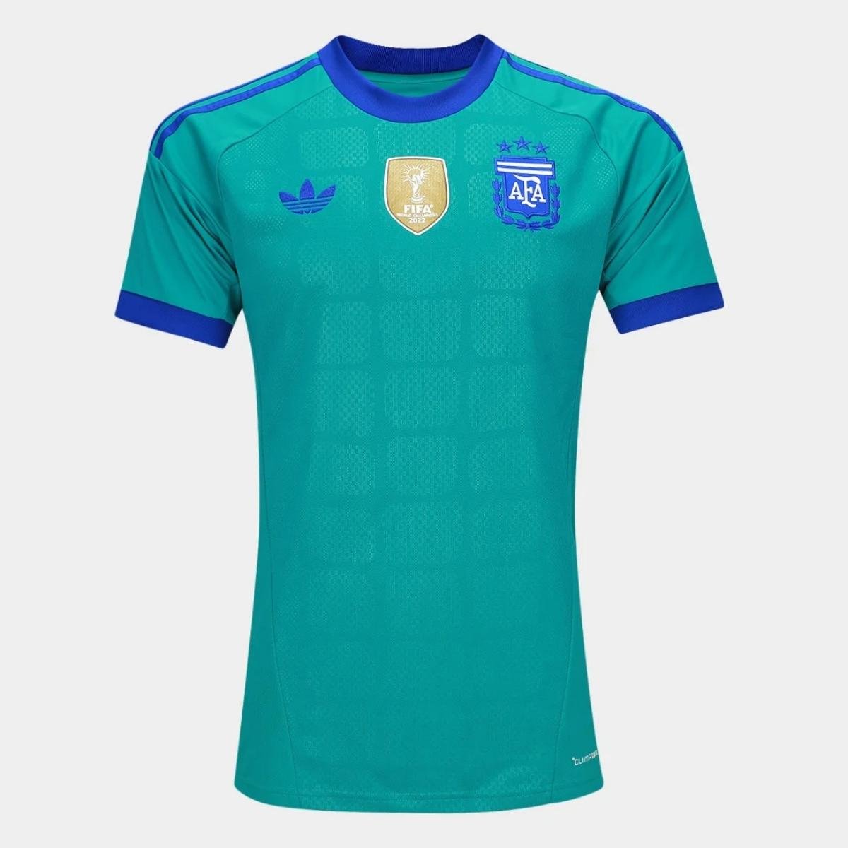camisa-selecao-goleiro-selecao-argentina-away-2026-sn-torcedor-adidas-originals-masculina-FBA-838I-060 Camisa Argentina Verde Copa 2026/27 Away II Goleiro Masculina