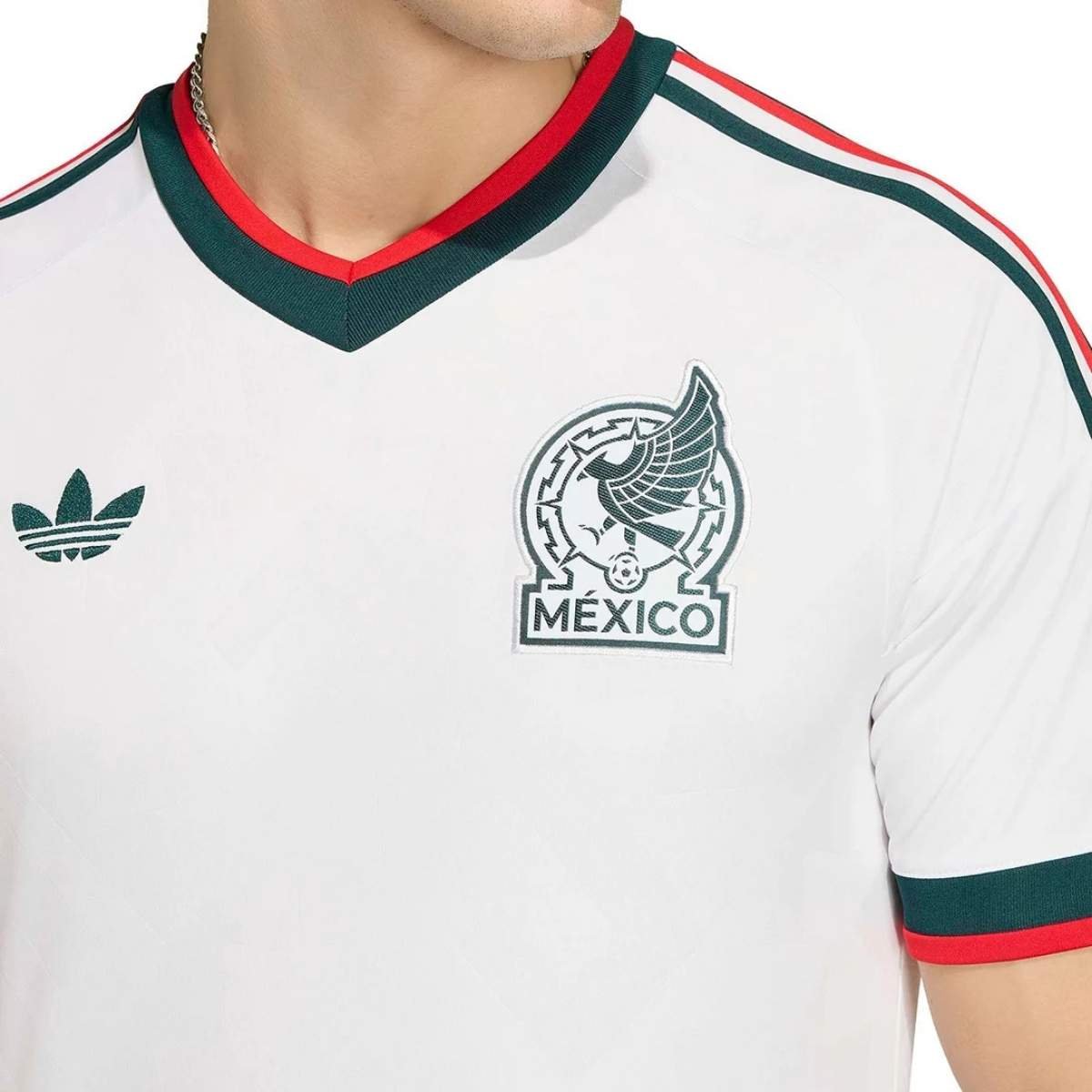 camisa-selecao-mexico-away-2026-sn-torcedor-adidas-originals-masculina-FBA-834U-014 (2) Camisa México Branca Copa 2026/27 Away II Originals Masculina
