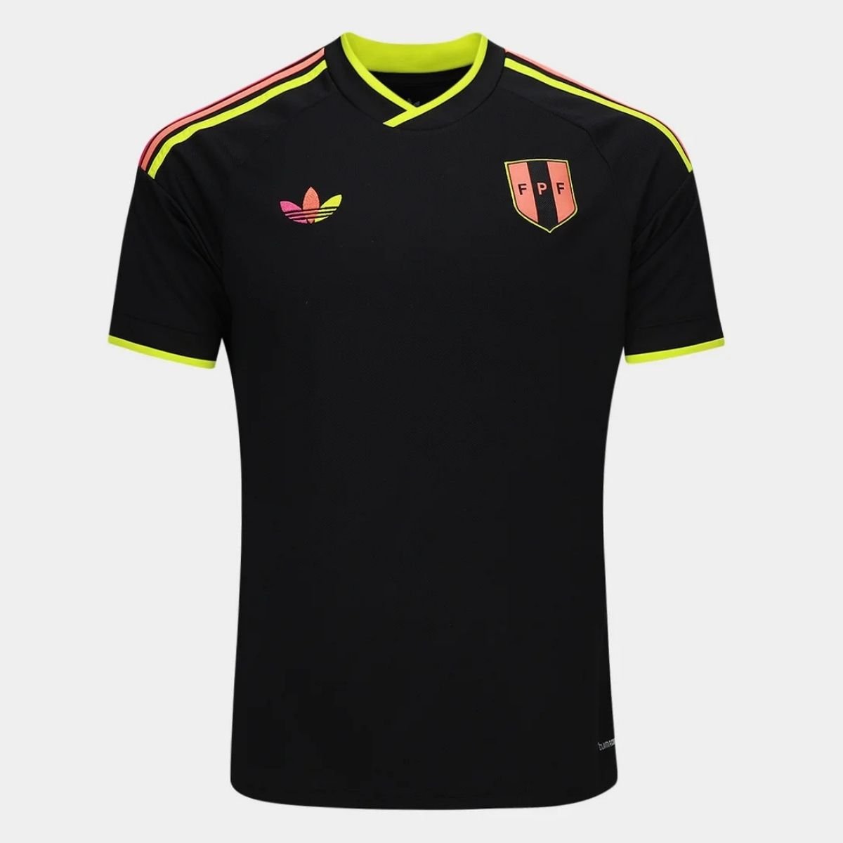 camisa-selecao-peru-away-2026-sn-torcedor-adidas-originals-masculina-FBA-835K-006 Camisa Peru Preta 2026/27 Away II Originals Masculino
