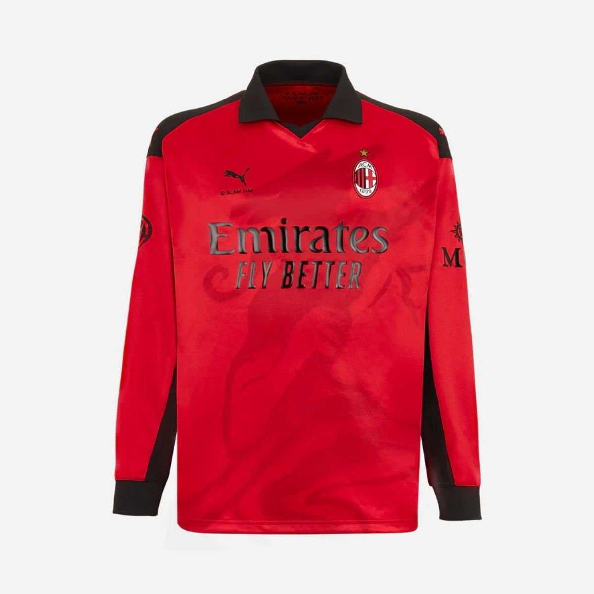 camisaac-milan-slam-jam-limited-vermelha-2026-27-manga-longa-masculina Camisa AC Milan Vermelha Slam Jam Limited 2026/27 Polo Manga Longa Masculina