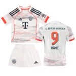 kit-infantil-bayern-de-munique-branco-harry-kane-9-2025-26-away-unissex