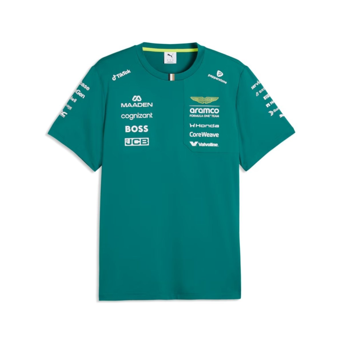 camisa-aston-martin-aramco-verde-cognizant-f1-206-team-drive Camisa Aston Martin Verde F1 2026/27 Team Drive Masculina