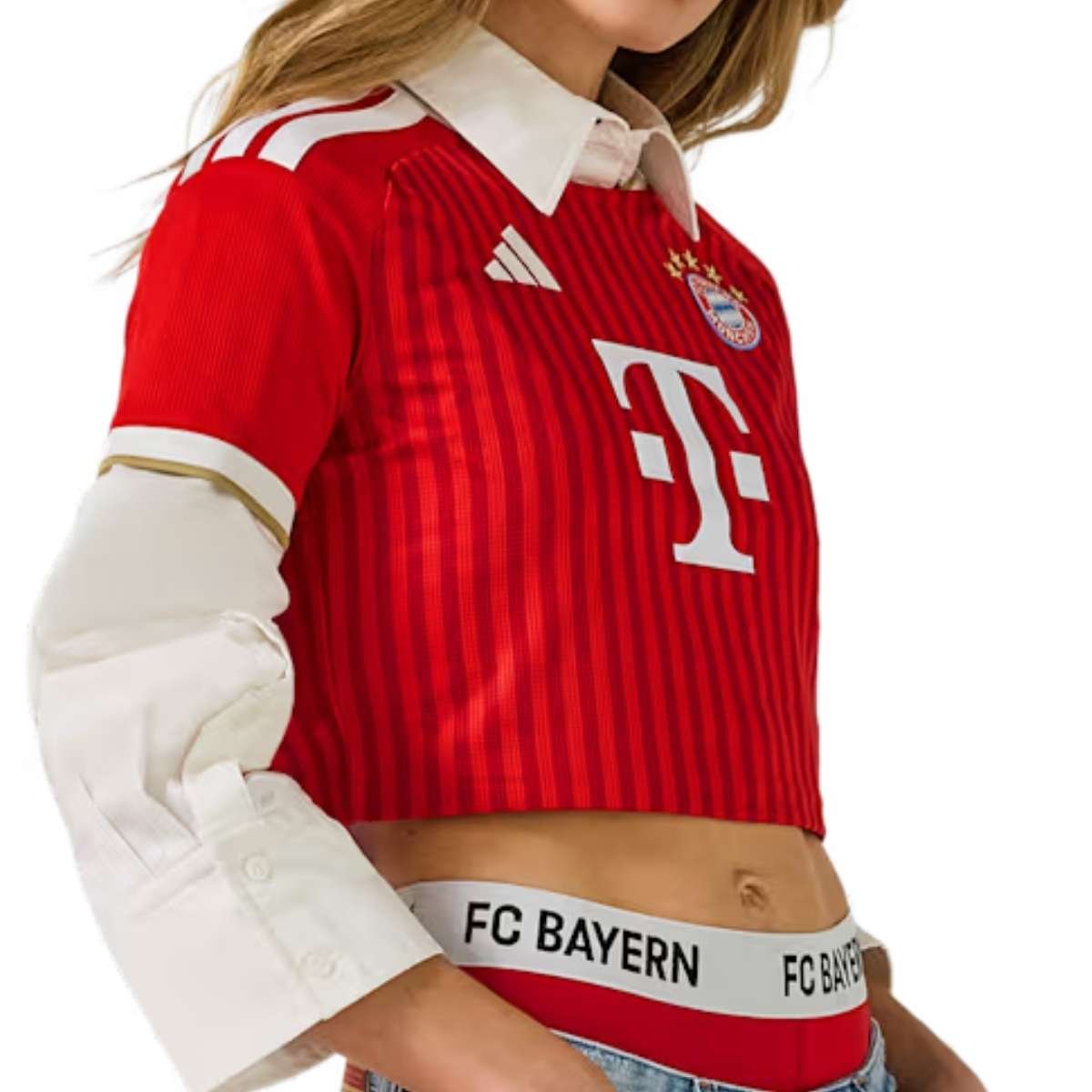 camisa-cropped-bayern-de-munique-vermelha-2026-27-home-feminina (2) Camisa Cropped Bayern de Munique Vermelha 2026/27 Home I Feminina
