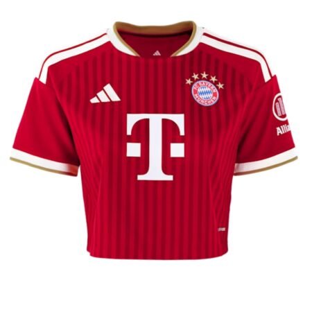 Camisa Cropped Bayern de Munique Vermelha 2026/27 Home I Feminina