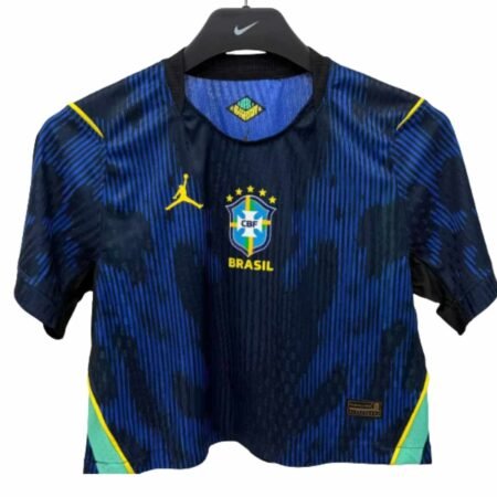 Camisa Cropped Brasil Azul Copa 2026/27 Away II Feminina