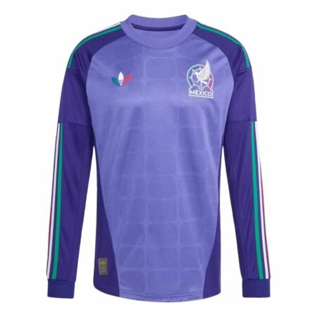 Camisa México Roxo Goleiro Copa 2026/27 Manga Longa Masculina