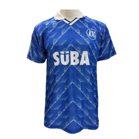 Camisa Karlsruher Azul 1989/90 Away Masculina Retrô