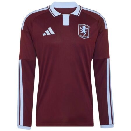 Camisa Aston Villa Vermelho Vinho 2026/27 Home I Manga Longa