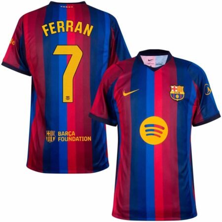 Camisa Barcelona Vermelha Ferran #7 2026/27 Home I Masculina