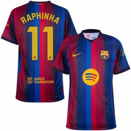 Camisa Barcelona Vermelha Raphinha #11 2026/27 Home I Masculina