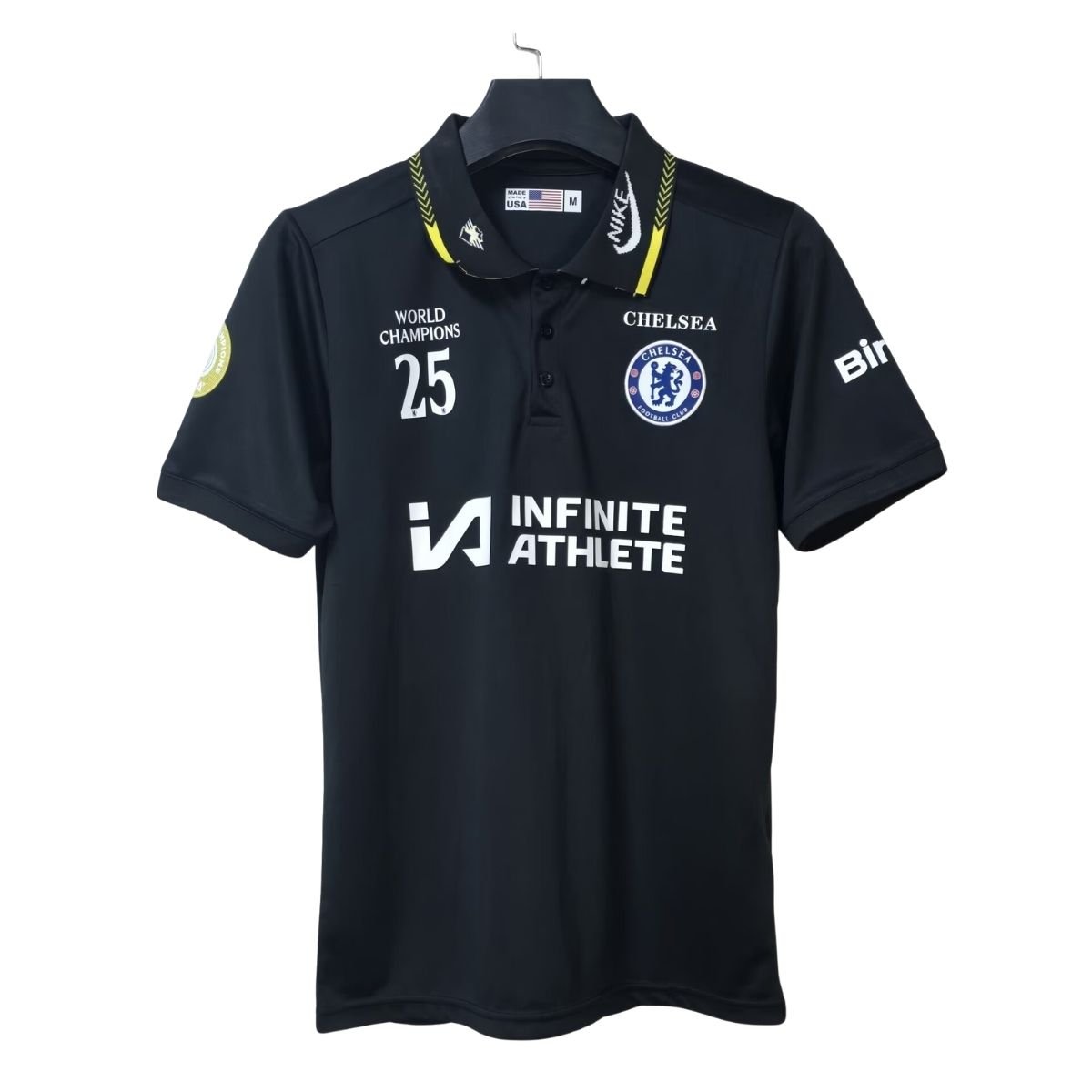 camisa-chelsea-preto-2026-world-champions-masculino Camisa Chelsea FC Preto 2026/27 Comemorativa Mundial Masculina