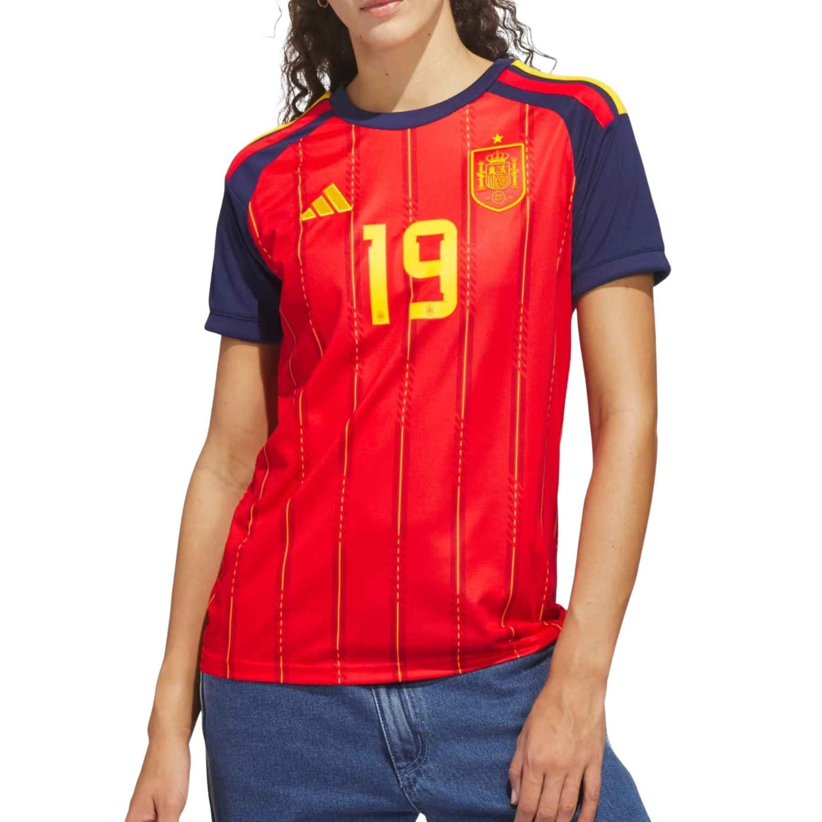 camisa-espanha-vermelha-copa-lamine-yamal-19-2026-27-home-feminina (3) Camisa Espanha Vermelho Copa Lamine Yamal 2026/27 Home I Feminina