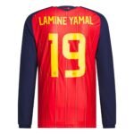 camisa-espanha-vermelha-copa-lamine-yamal-19-2026-27-home-manga-longa