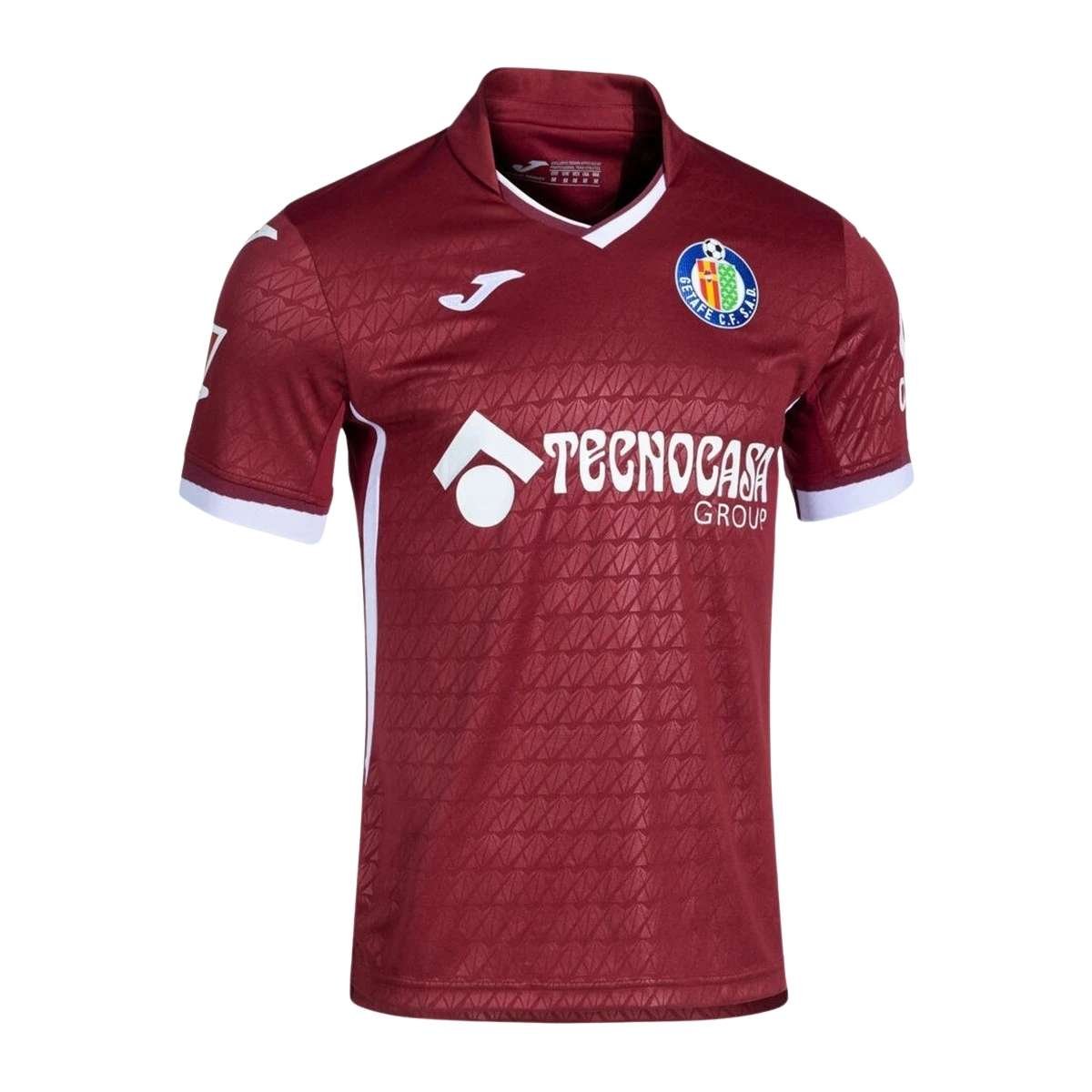 camisa-getafe-bordo-2026-27-away-masculina Camisa Getafe CF Vermelha 2026/27 Away II Masculina