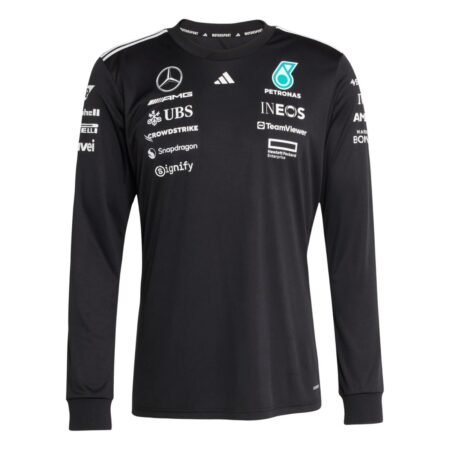 Camisa Mercedes AMG Preta 2026/27 Driver F1 Team Manga Longa