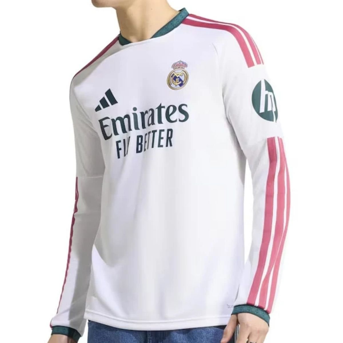 camisa-manga-longa-real-madrid-branco-2026-27-home-masculina (1) Camisa Real Madrid Branca 2026/27 Home I Manga Longa Masculina