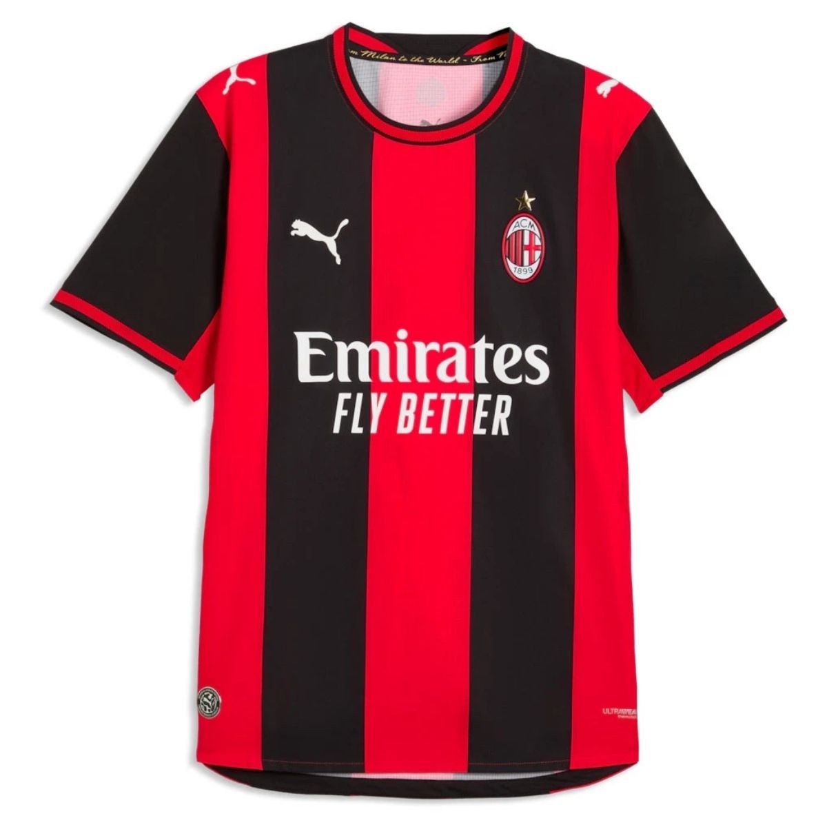 camisa-milan-vermelho-2026-27-home-jogador-masculina Camisa AC Milan Vermelha 2026/27 Home I Jogador Masculina