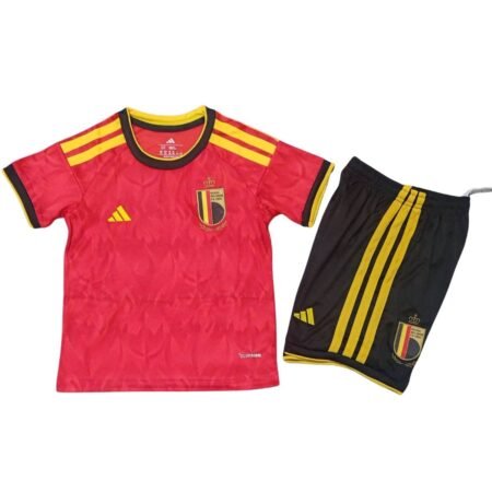 Kit Infantil Belgica Vermelho Copa 2026/27 Home I Unissex.