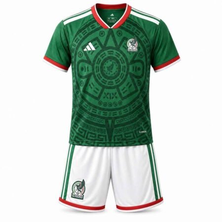 Kit Infantil Mexico Verde Copa 2026/27 Home I Unissex