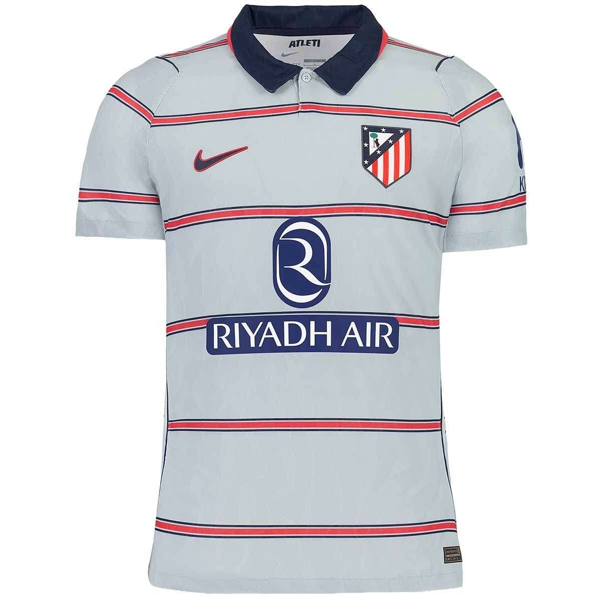 camisa-Atletico-de-madrid-cinza-2026-27-polo-third-jogador Camisa Atlético de Madrid Cinza Polo 2026/27 Third III Jogador