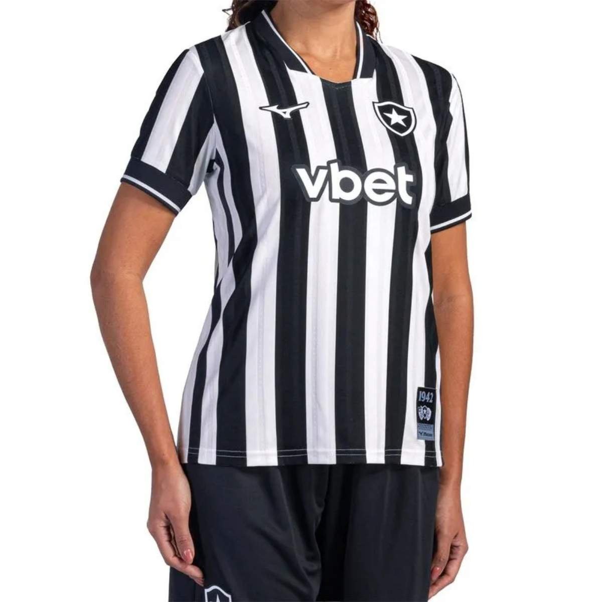 camisa-botafogo-preta-branca-listrada-2026-27-titular-ii-feminina Camisa Botafogo Preta/ Branca Listrada 2026/27 Titular I Feminina