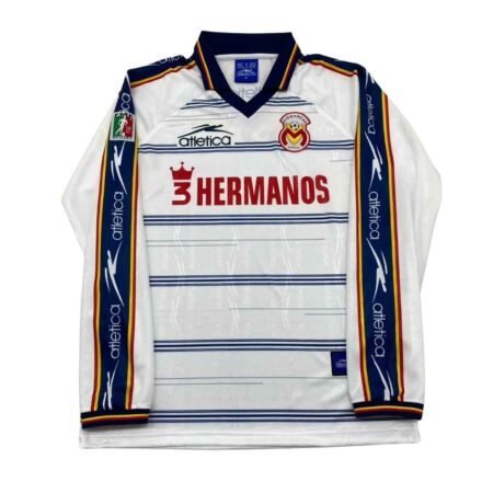Camisa Club Atlético Morelia Branca 1999/00 Away II Manga Longa